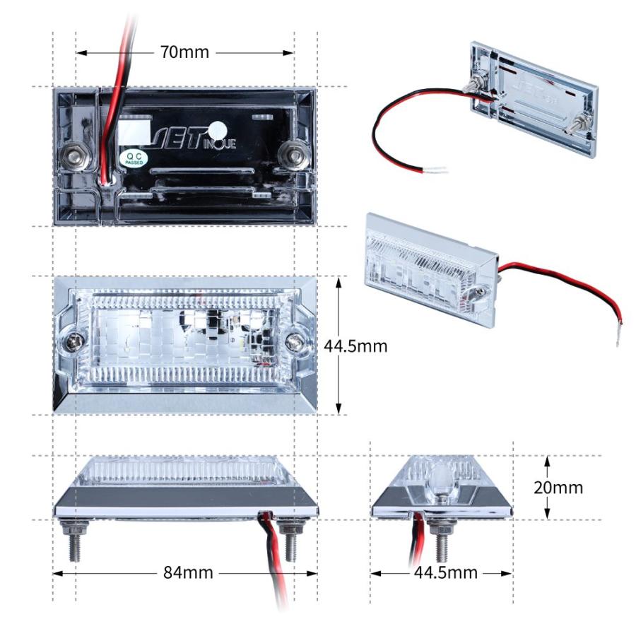 ジェットイノウエ LEDハイパワーミニフラットマーカーランプNEO