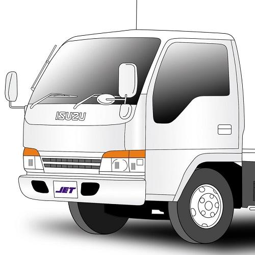 ジェットイノウエ メッキリアサイドピラー RH（運転席側） いすゞ 2t