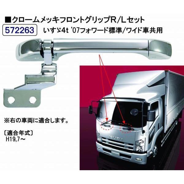 JET製フロントグリップ R/L セット いすゞ4t '07フォワード用 ジェットイノウエ JET 572263 フロントグリップ いすゞ 4t'07