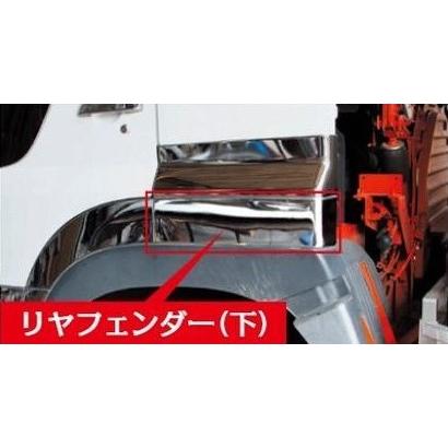 ジェットイノウエ メッキリアフェンダーステップカバー 下部 左右