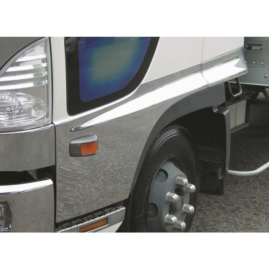 ジェットイノウエ メッキドアガーニッシュ 左右セット 日野 4t