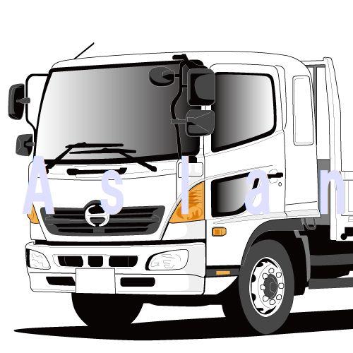 ジェットイノウエ メッキフロントグリル 日野 4t レンジャープロ