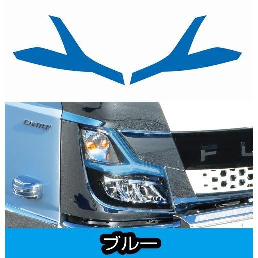 ジェットイノウエ アイラインフィルム 左右セット ブルー（青） ふそう