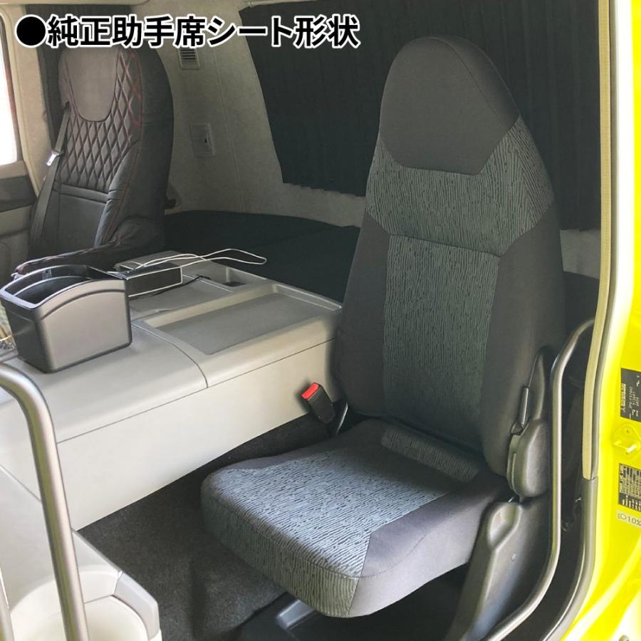 ジェットイノウエ キルトシートカバー ブラック/黒糸 三菱ふそう 大型 