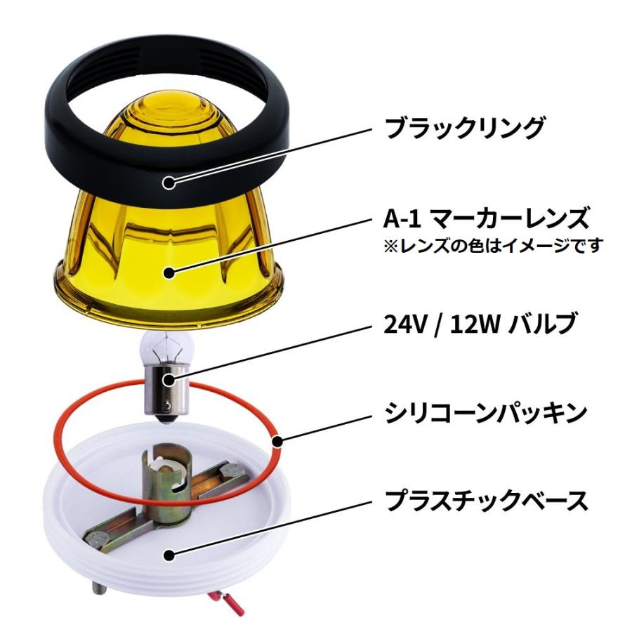 ジェットイノウエ A-1バスマーカーランプ 24V12W電球付 スカイブルー