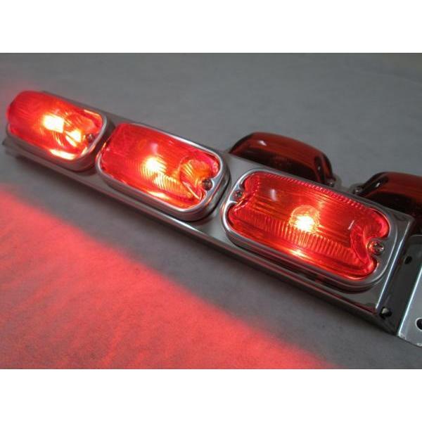 車高灯 3連オレンジ色 4個セット ジェットイノウエ トラック用 3連 角マーカーランプセット