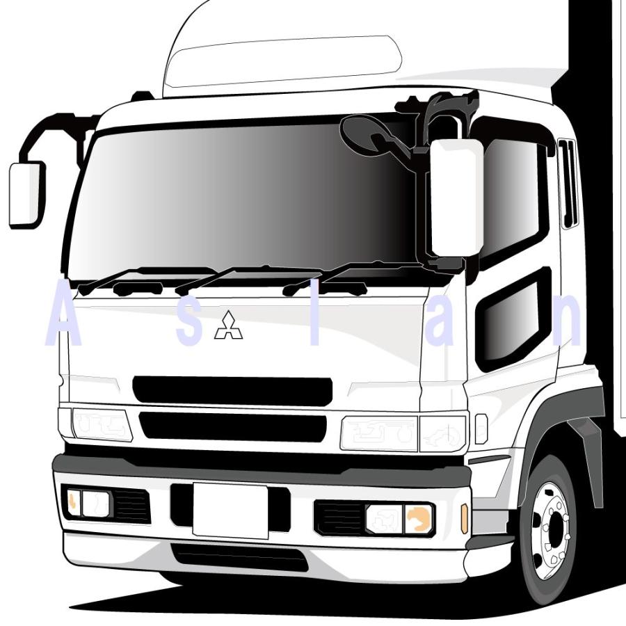 スーパーグレート　左右ドアウインドウメッキモール ATS メッキドアウインドウモールカバー L型タイプ 左右セット 24/17/07