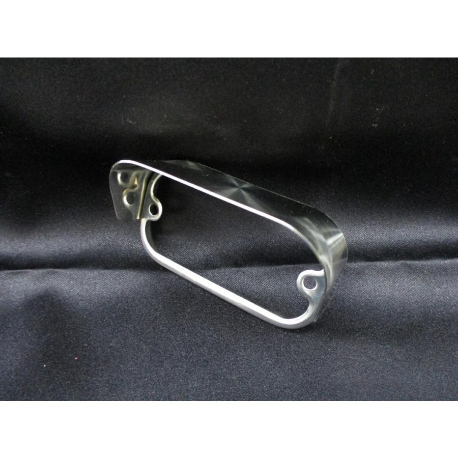 トラック 行灯用？ バイザー角青マーカー ステンレス バイザー付 角マーカー枠 鏡面 ウロコ AS 角マーカー