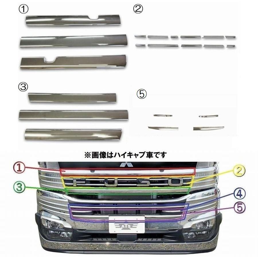 ふそう スーパーグレートオールメッキ グリル 三菱ふそう ふそう 17スーパーグレート メッキ フロント グリル オール