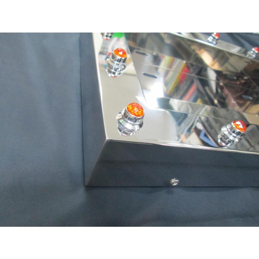 中型ナンバー枠 パイロットランプ付 アンバー（橙） 24V