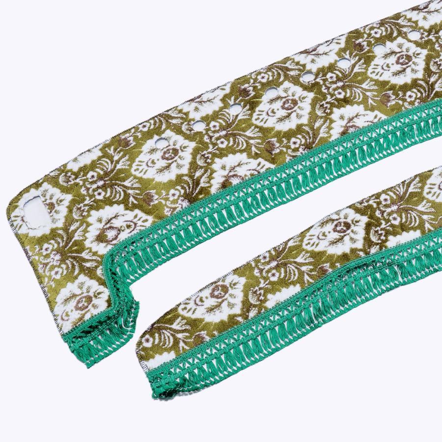 格安　金華山　新格子　グリーン 楽天市場】【本日P5倍】金華山生地 新格子 緑 生地 m単位切売り