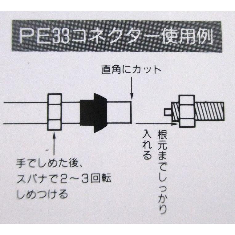コネクターPT1/8 エアーホーン用 高圧ナイロンチューブ専用パーツ