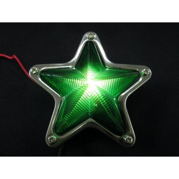 星型マーカーランプ 100mmφ グリーン（緑） 24V5Wマクラ球付