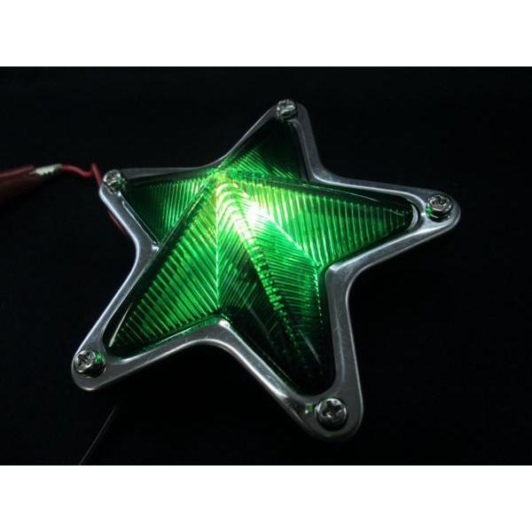 星型マーカーランプ 100mmφ グリーン（緑） 24V5Wマクラ球付
