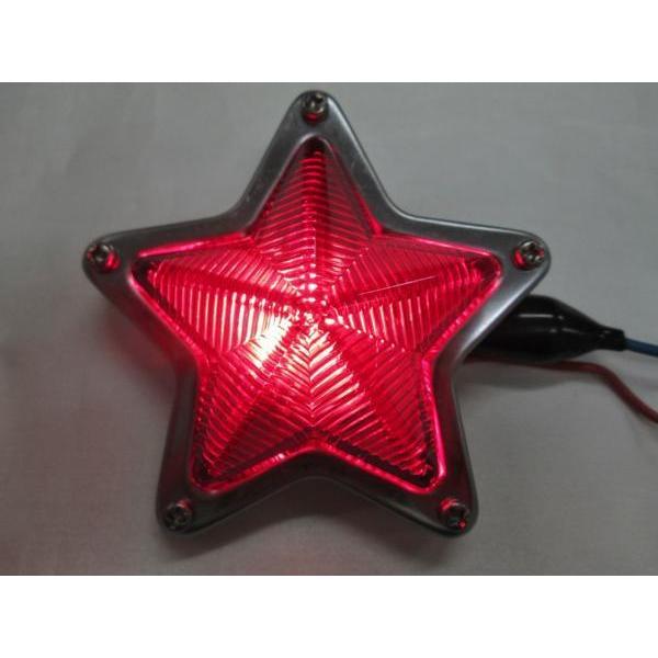 ミニ星型マーカーランプ 80mmφ レッド（赤） 24V5Wマクラ球付 特小