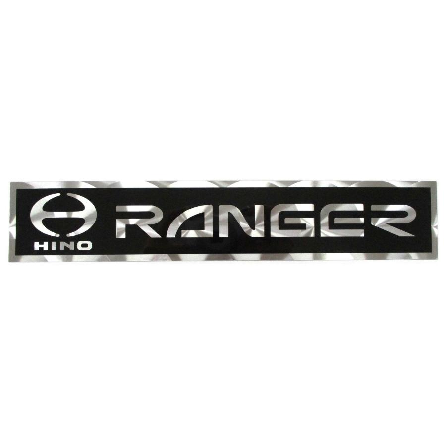 アルミウロコステッカー RANGER ブラック（黒） 日野 レンジャー
