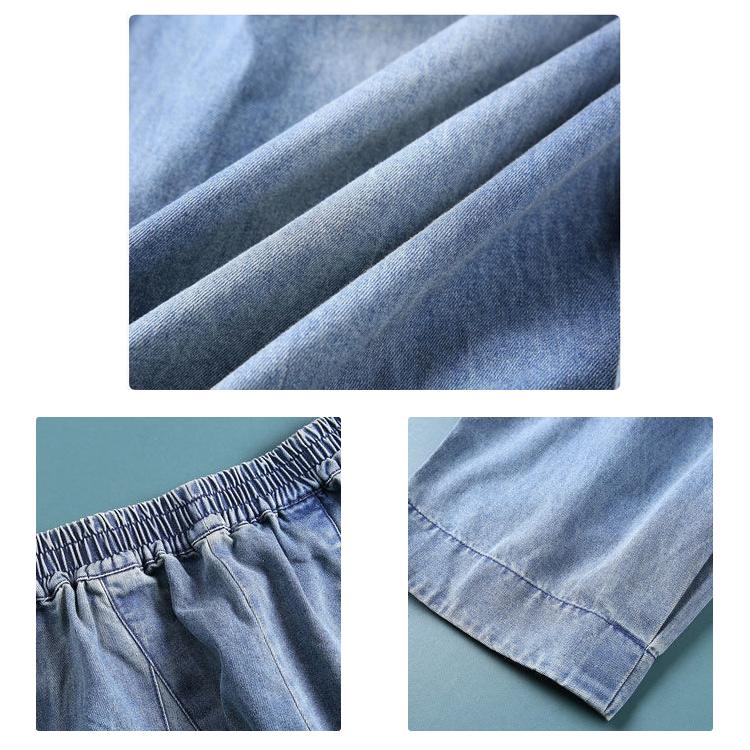 ゆったりとした大きなハレンジーンズ デニム サルエルパンツ レディース 体型カバー ボーイフレンド ボトムス ジンズ ワイド レディース 可愛い |  | 04