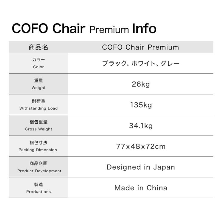 COFO Chair premium オフィスチェア 4Dアームレスト ヘッドレスト