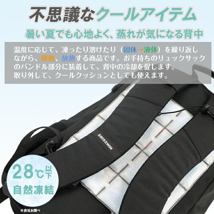 ひんやり クールキャリー クールマット 28℃で自然凍結 熱中症対策 リュック ベビーカー ペットマット ランドセル アウトドア 登山 暑さ対策 送料無料｜aslead｜02