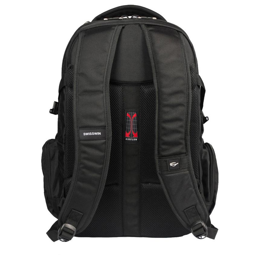 リュック メンズ 大容量 swisswin シンプル 黒 通学 男子 女子 中学