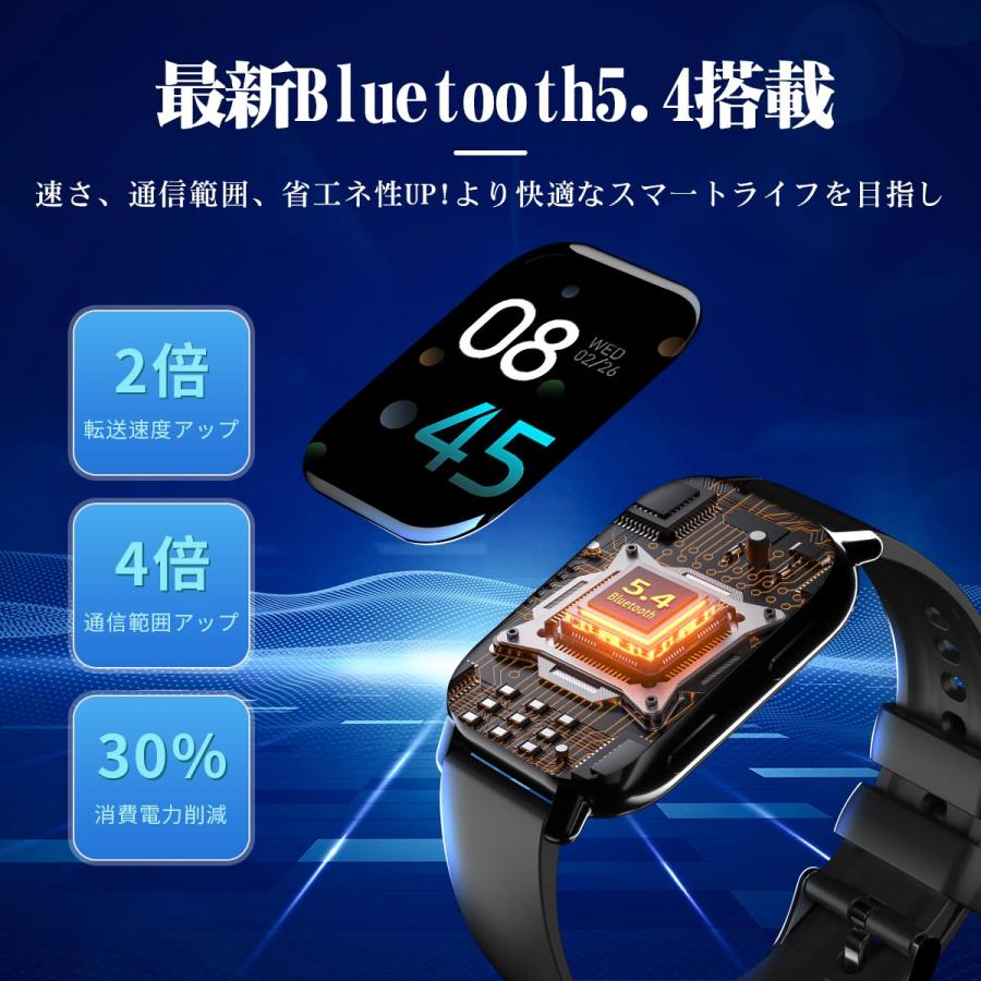 WAPIK スマートウォッチ レディースメンズ 日本製 センサー