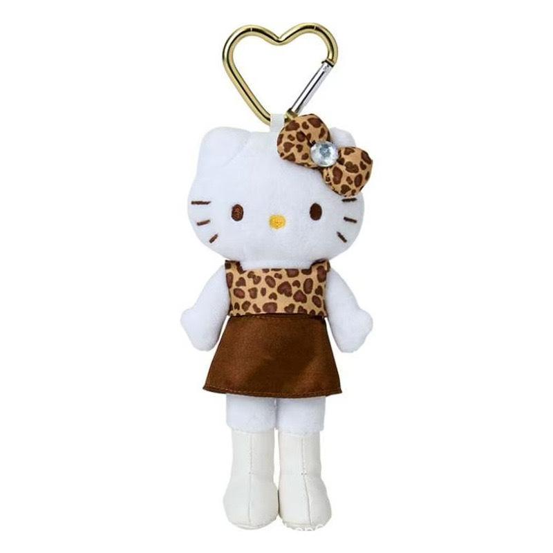 キティ ヒョウ柄 レオパード柄 ぬいぐるみ マスコットホルダー