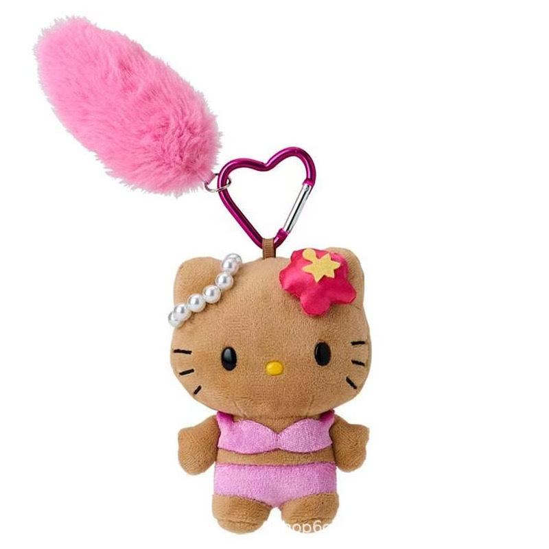 ハローキティ　ヒョウ柄 マスコット　レオパード　ぬいぐるみ　ガングロ　2002年 キティ ヒョウ柄 レオパード柄 ぬいぐるみ マスコットホルダー