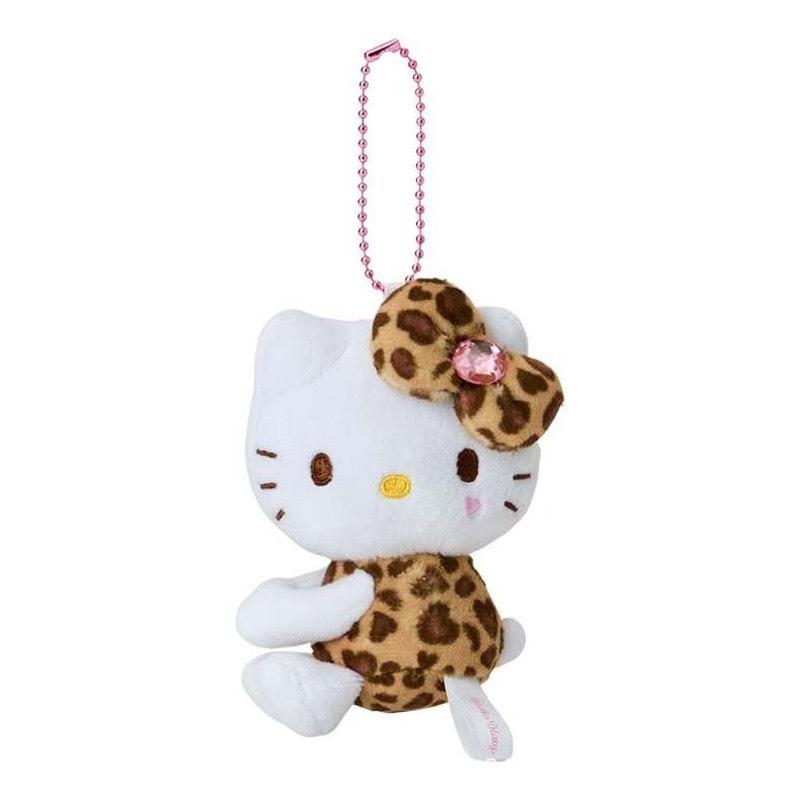 キティ ヒョウ柄 レオパード柄 ぬいぐるみ マスコットホルダー