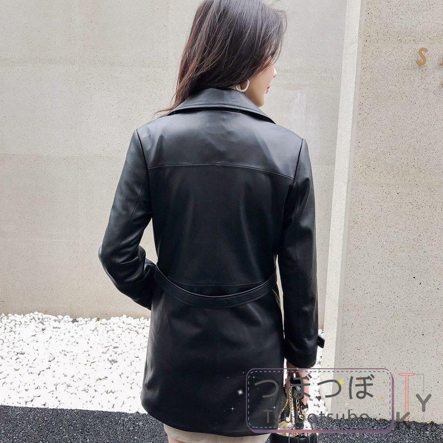 アウトレットセール-ジャケット レザーコート レディース シープスキン