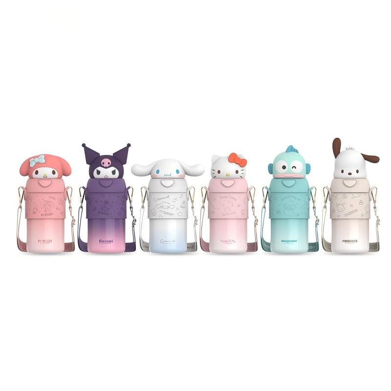 クロミ ちゃん ハンギョドン マイメロ 水筒 560ml ストロー付き