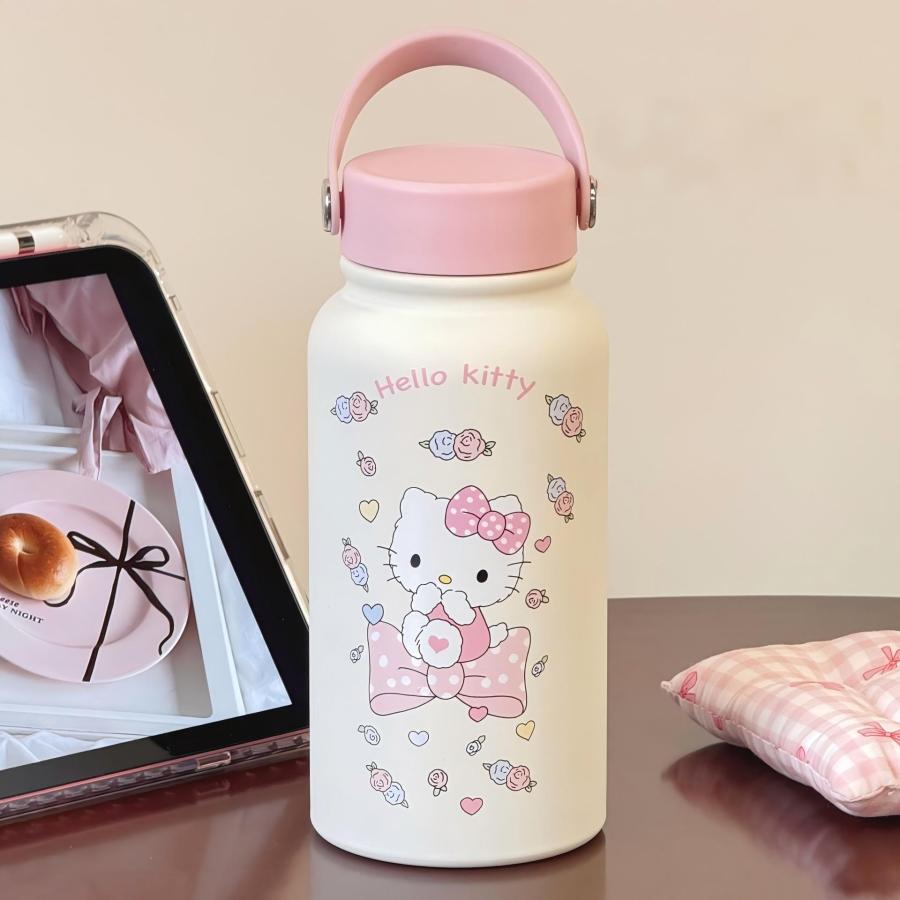 キティ 水筒 900ml 大容量 ステンレス 魔法瓶 真空断熱 保温保冷 軽量