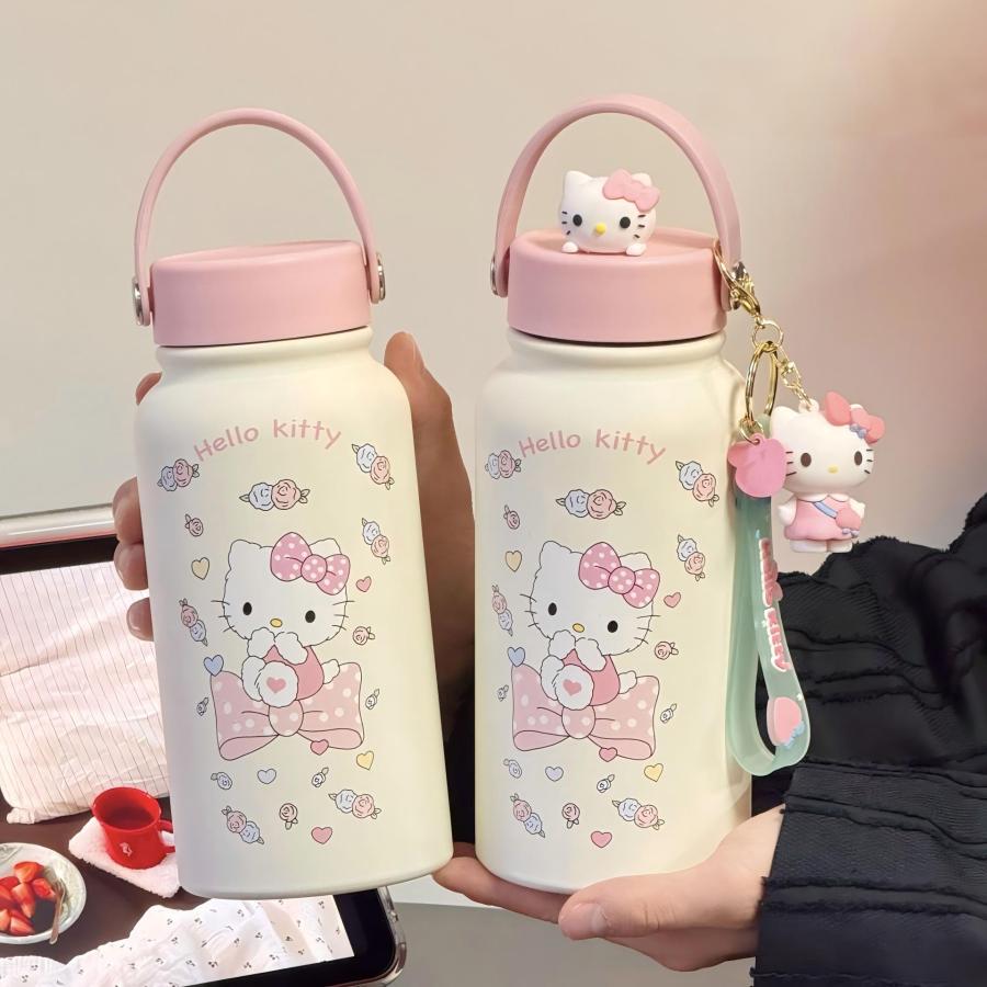 キティ 水筒 900ml 大容量 ステンレス 魔法瓶 真空断熱 保温保冷 軽量