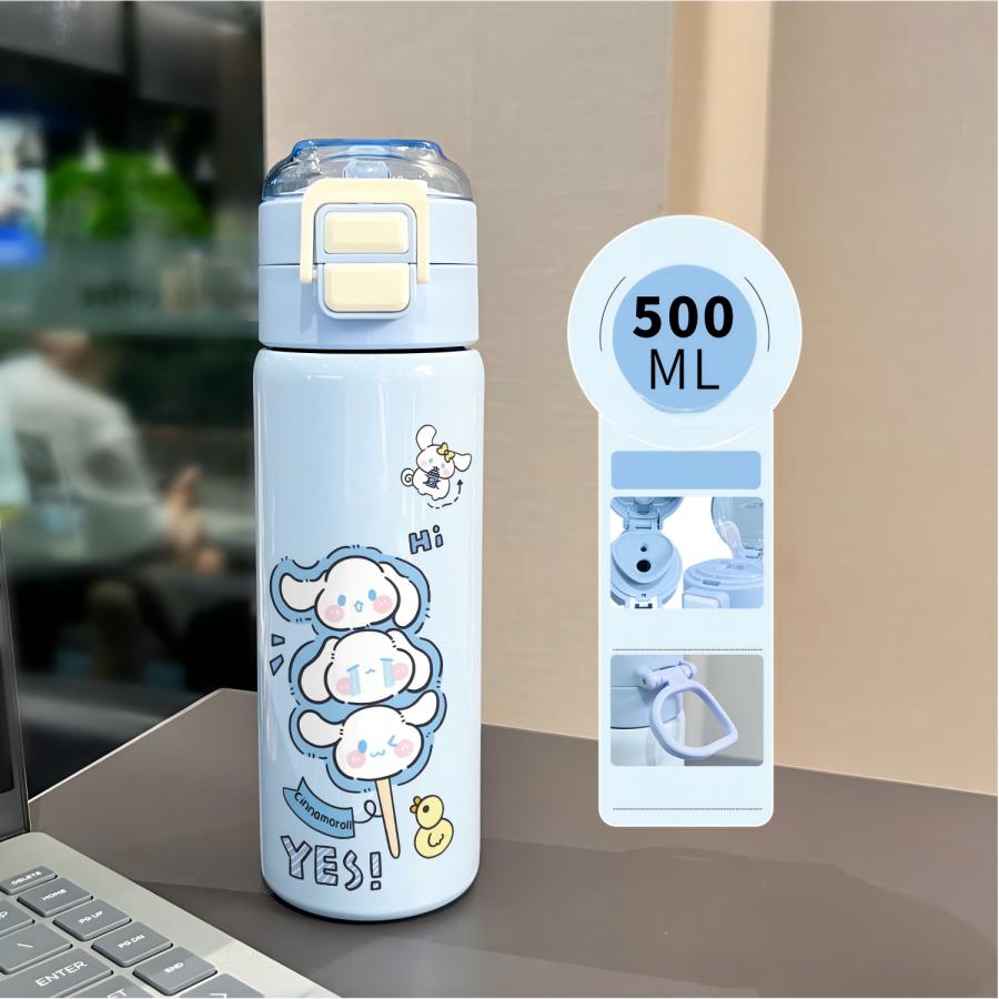 ちいかわ 水筒 サーモス 真空断熱 保温保冷304ステンレス製 ハチワレ