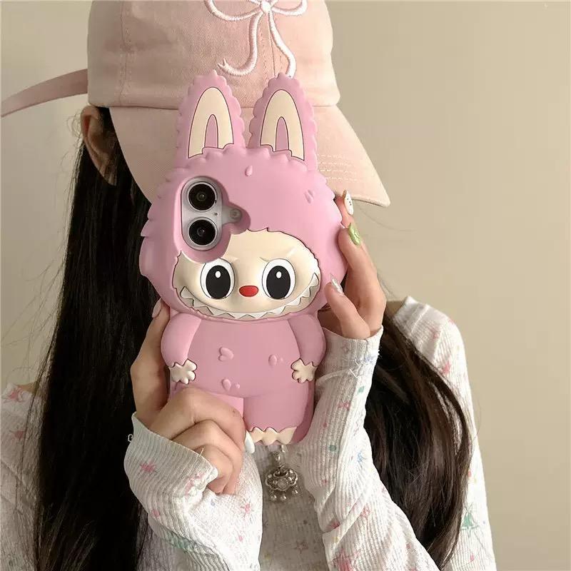 ラブブ スマホケース iPhoneケース かわいい カートゥーン風 ソフト