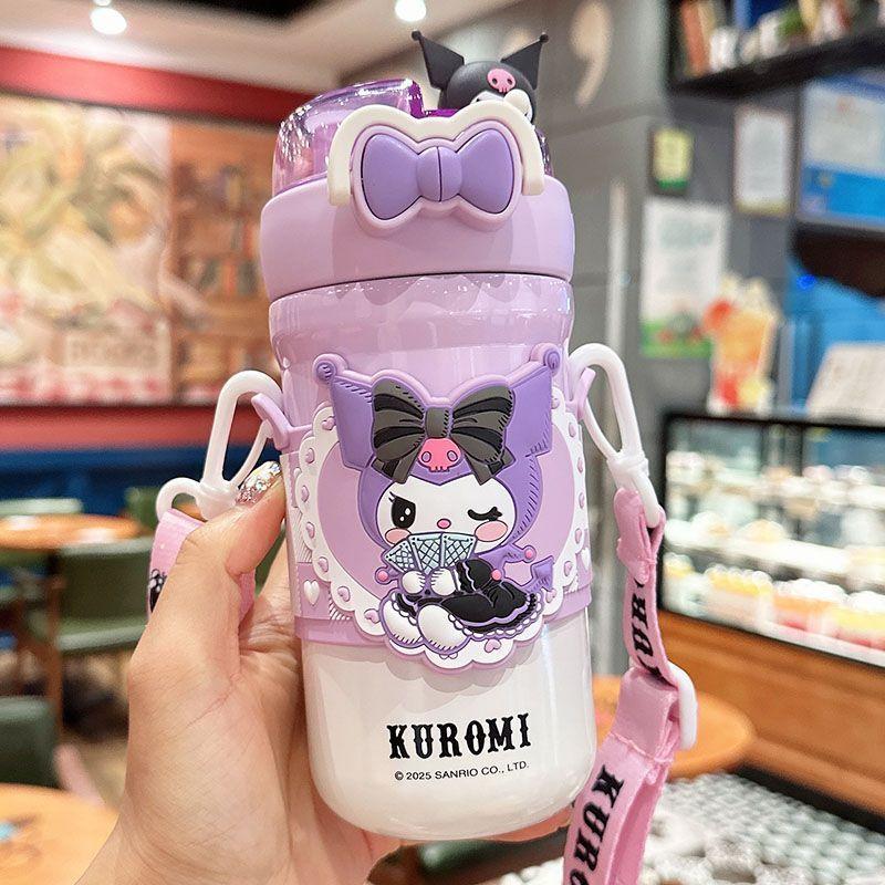クロミ 水筒 子供用 520ml ストロー付き 2WAY 直飲み ステンレス 316