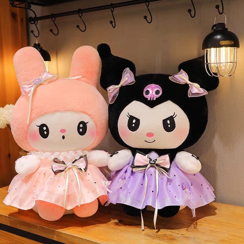 クロミ マイメロ ぬいぐるみ プリンセスドレス チュール ふわふわ