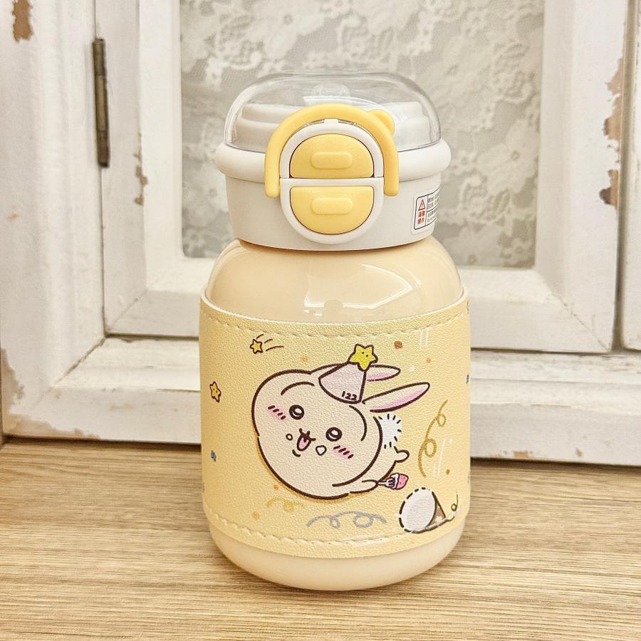 ちいかわ 水筒 ストロー付き 2WAY 大容量480ml うさぎ ハチワレ 子供用
