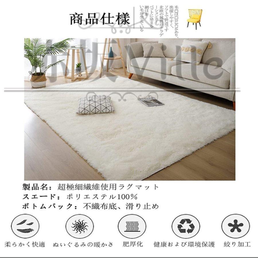 ラグ カーペット 厚手 低反発 防音 滑り止め サイズ贅沢 オールシーズン おしゃれ 春 夏 北欧 絨毯 純色 リビングルーム ベッドルーム 極厚 |  | 03