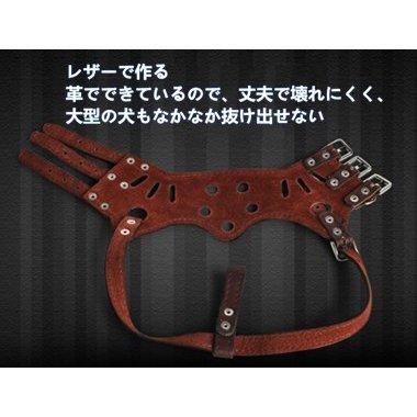 ファッションデザイナー しつけ用品 ペット用口輪 大型犬 噛みつき 無駄吠え 防止 小 中型 大型犬のための調節可能な革犬の口輪 犬の噛み付き 安全なペットの犬の口のカバー 口蹄類のメッシュマスク Ism Com Ge
