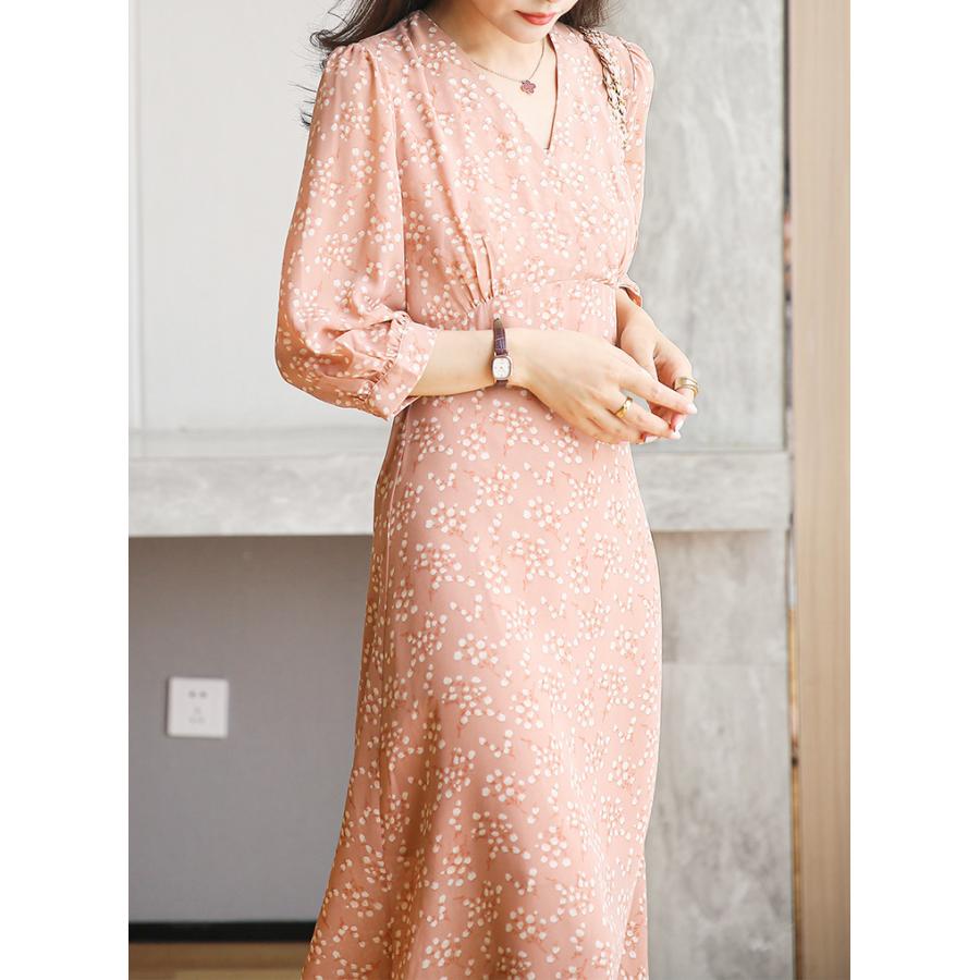 今年の新作から定番まで ロングワンピース 膝丈 七分袖 花柄 大きいサイズ ワンピース 大きいサイズ Vネック レディース 膝丈 七分袖 きれいめ 花柄 ワンピース Aライン きれいめ ワンピース チュニック Thunda2 Com Au