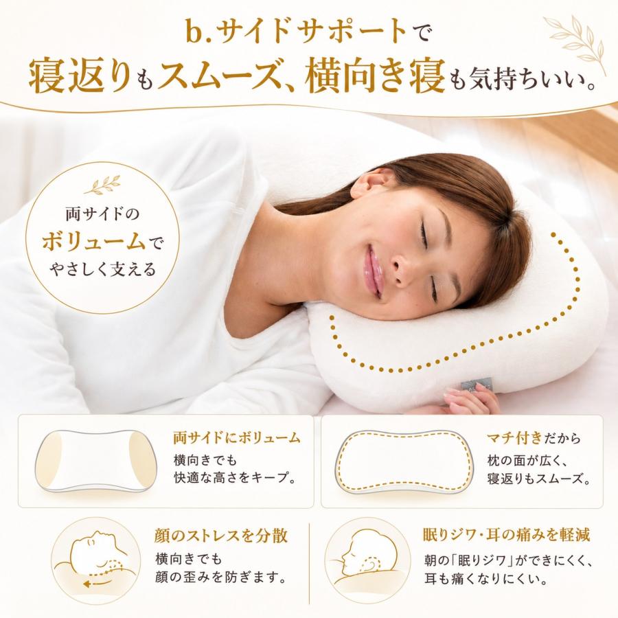 枕 まくら ストレートネック 首 肩こり 日本製 洗える 高さ調整 横向き