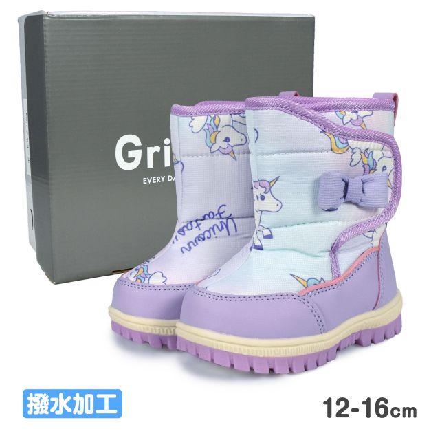 (送料無料)スノーブーツ キッズ 子供 女の子 ユニコーン 撥水 防寒 マジックテープ付き |  | 05