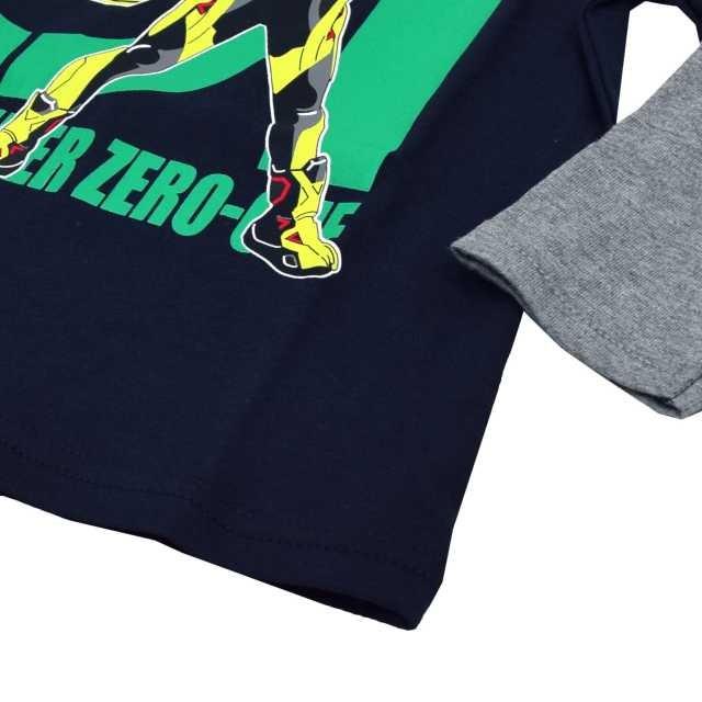 Tシャツ 男の子 キッズ 長袖 仮面ライダーゼロワン レイヤード Eq