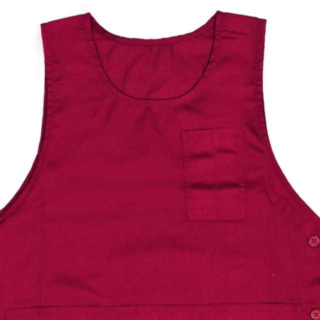 (ネコポス便送料無料)エプロン レディース ベスト型 前掛け 大きいサイズ 綿混 ポケット ワークエプロン |  | 02