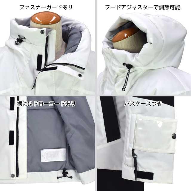 (送料無料)スキーウェア メンズ WINDEX 耐水圧10000mm 中綿ボリューム仕様 スノボ 防寒 白 |  | 04