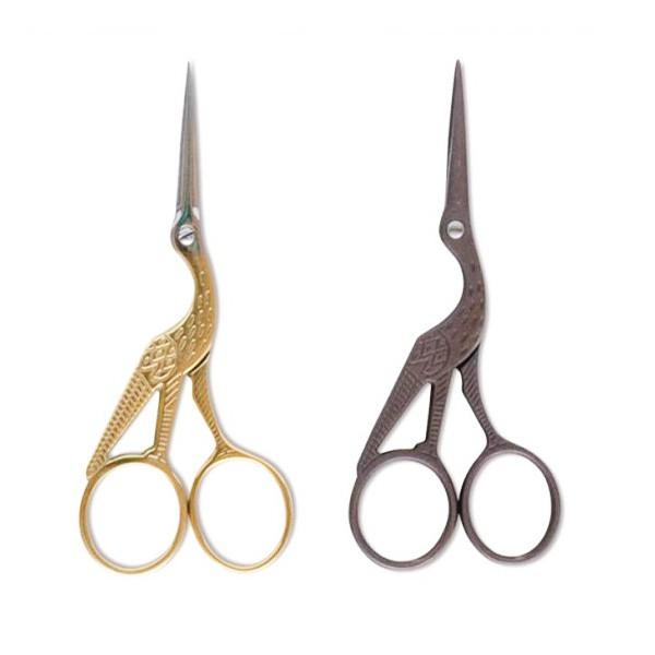 メール便OK ポッシュリビング デザインシザー バード バードゴールド 62154 62155 ステンレス ハサミ はさみ シザー 手芸