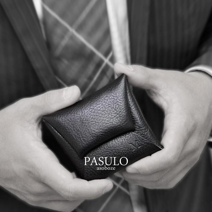 aso コインケース 革 小銭入れ 父の日 日本製 イニシャル入り パズロ