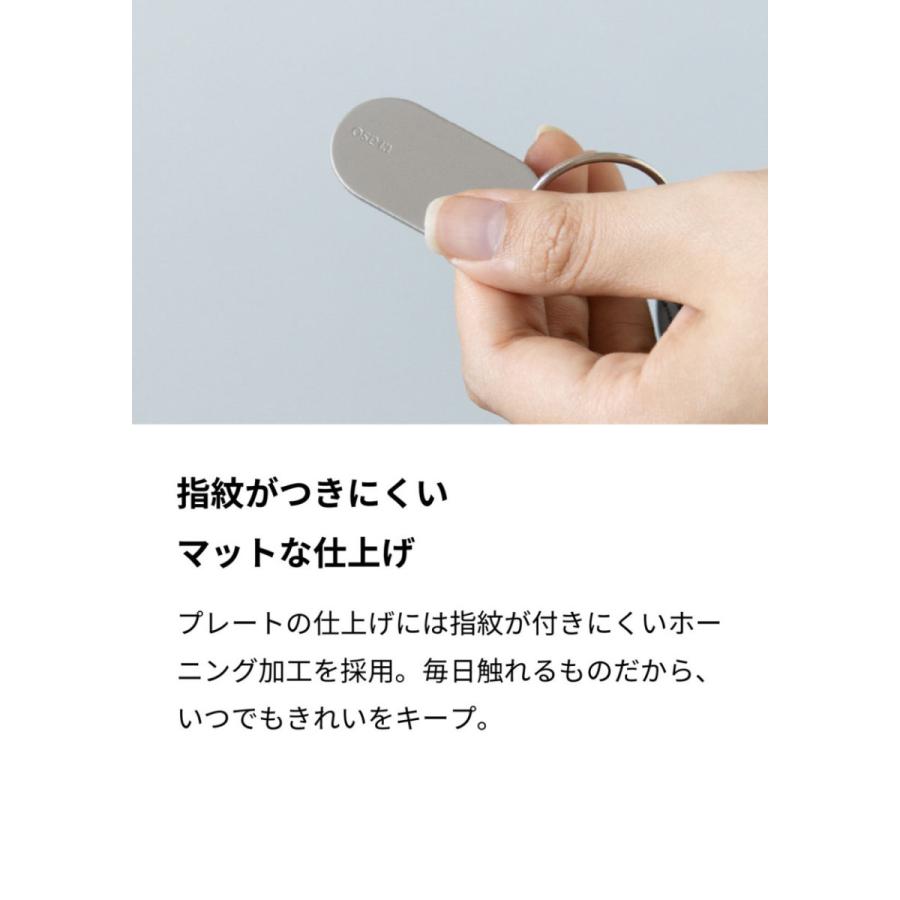 aso キーリング 真鍮 ミニマル プレート オリジナル 刻印 名入れ : aso