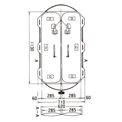 アール・エフ・ディージャパン 小型船舶用膨張式救命浮器 TRF-6R アール・エフ・ディージャパン 小型船舶用膨張式救命浮器 TRF-6R