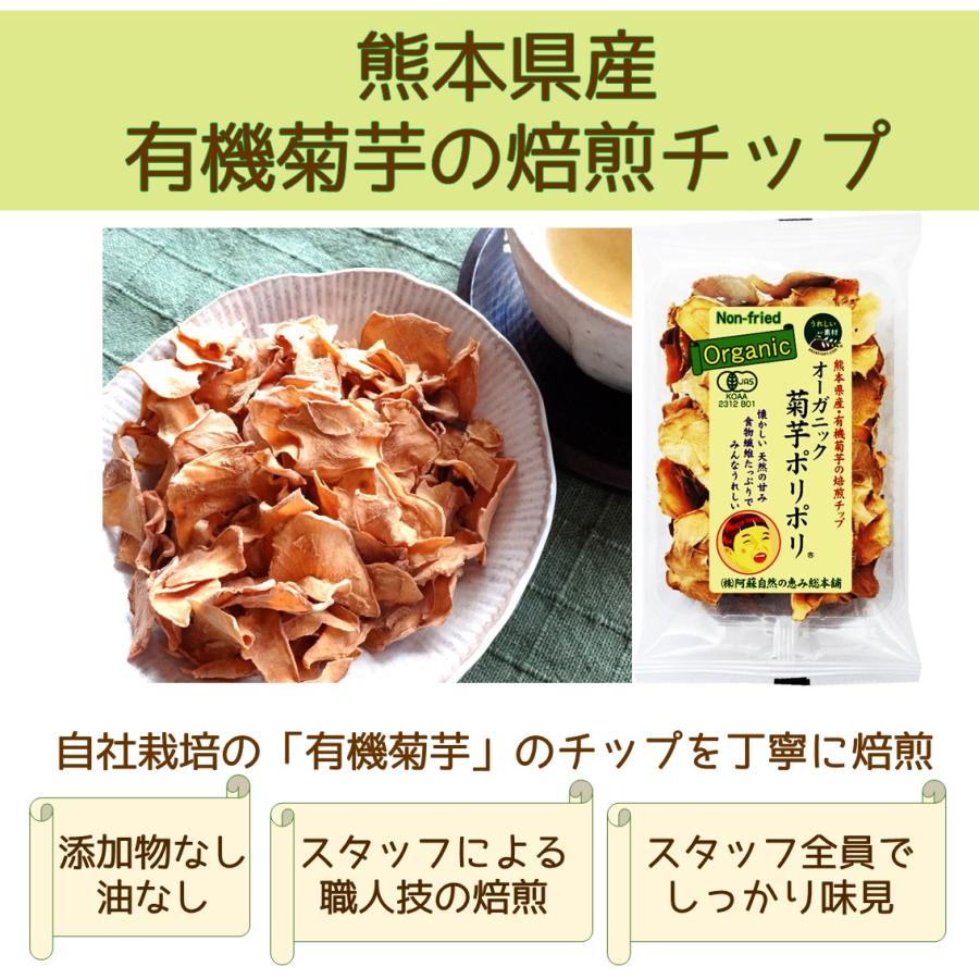 オーガニック菊芋ポリポリ 40g入り お得9袋セット 送料無料 スイーツ